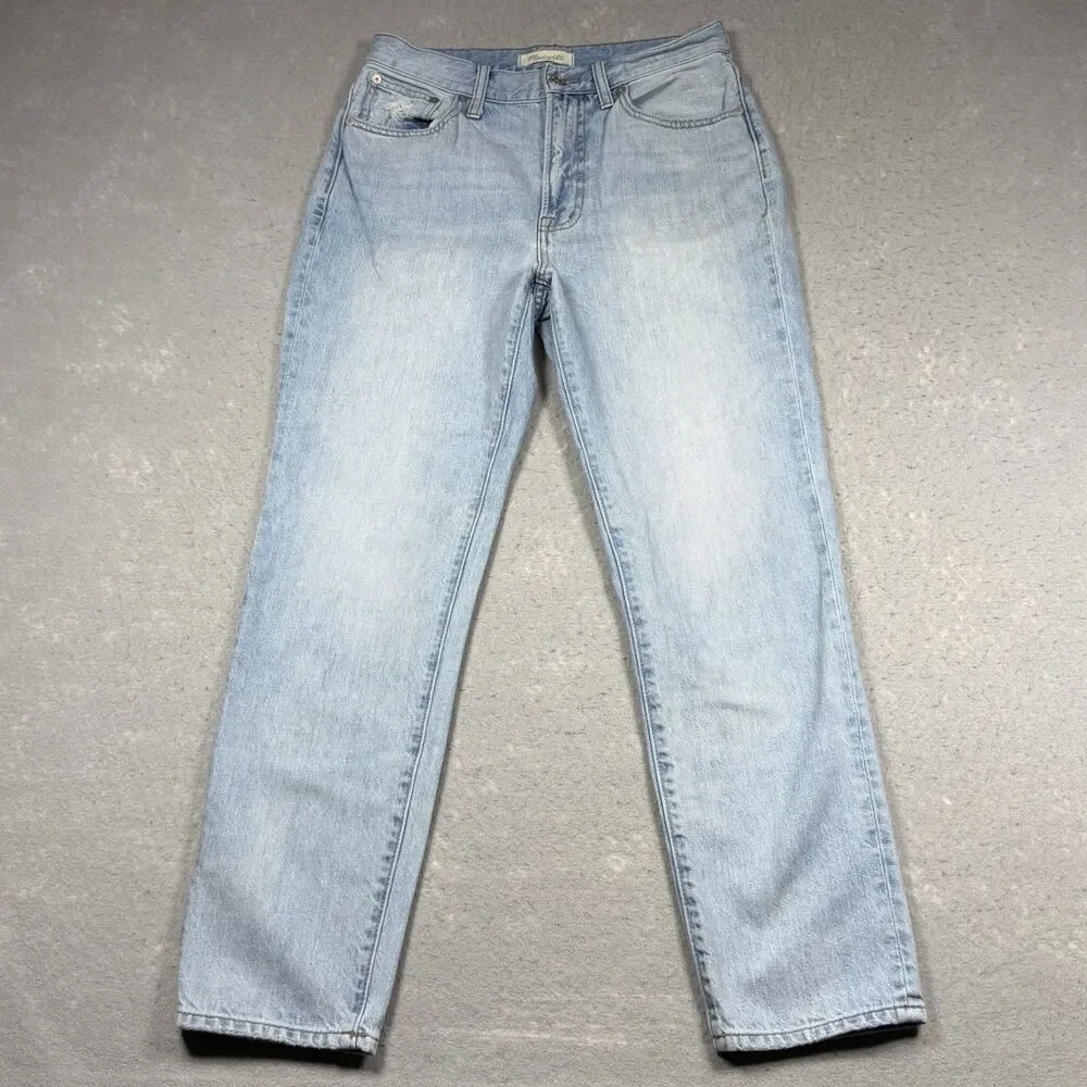 Madewell Perfect Vintage Straight Jeans Women’s 27 Stretch Medium Wash Pockets